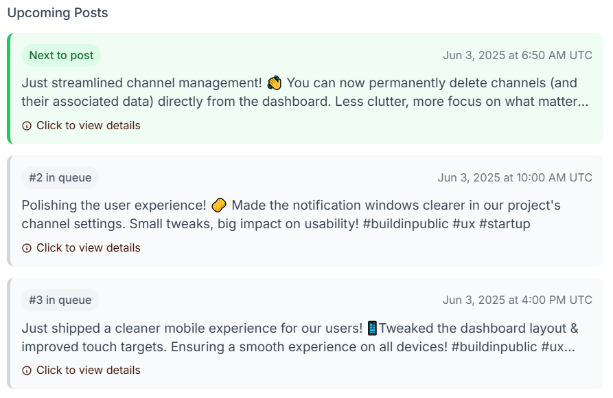 BuiltPublic Dashboard