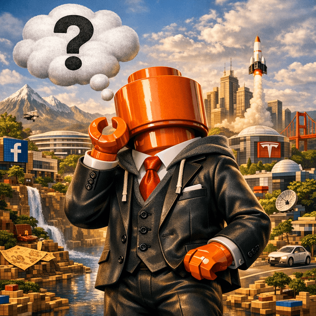 Founder figure thinking about building in public against a backdrop of tech and ambition